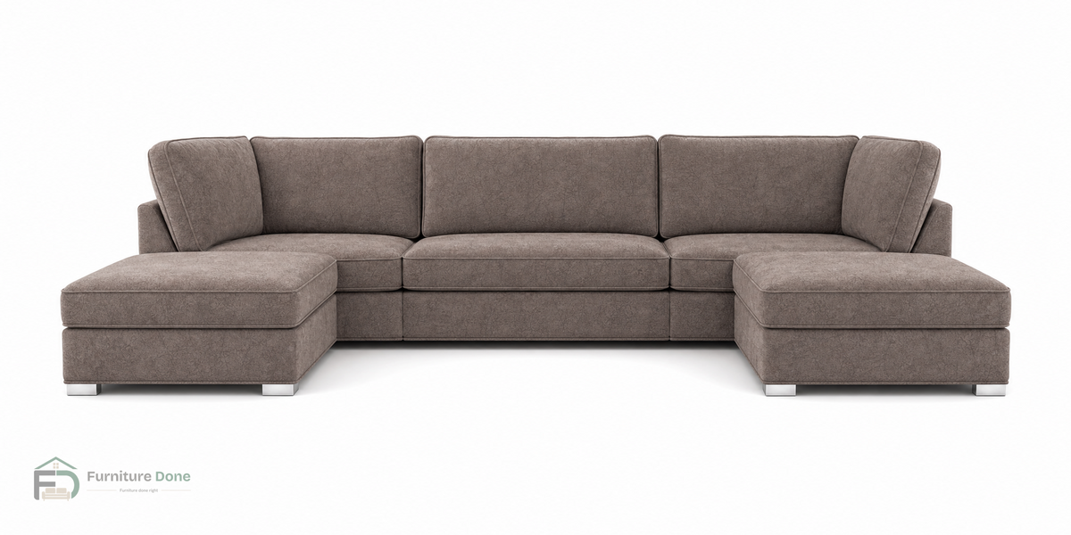 Bishop U Shape Sofa in Dapple Chocolate — Furniture Done