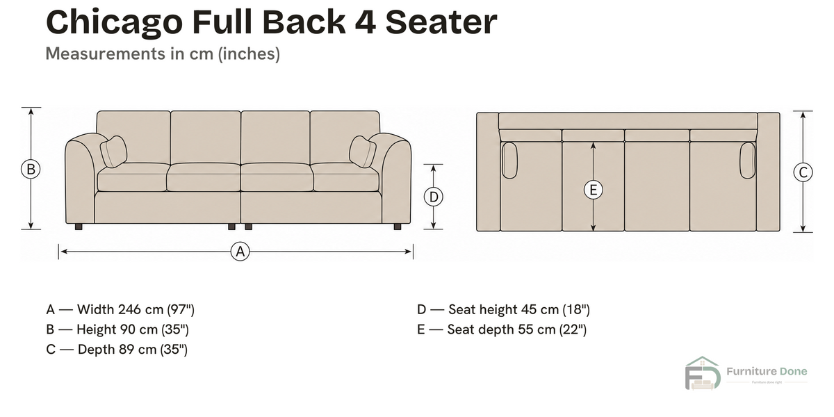 4 Seater — dimensions
