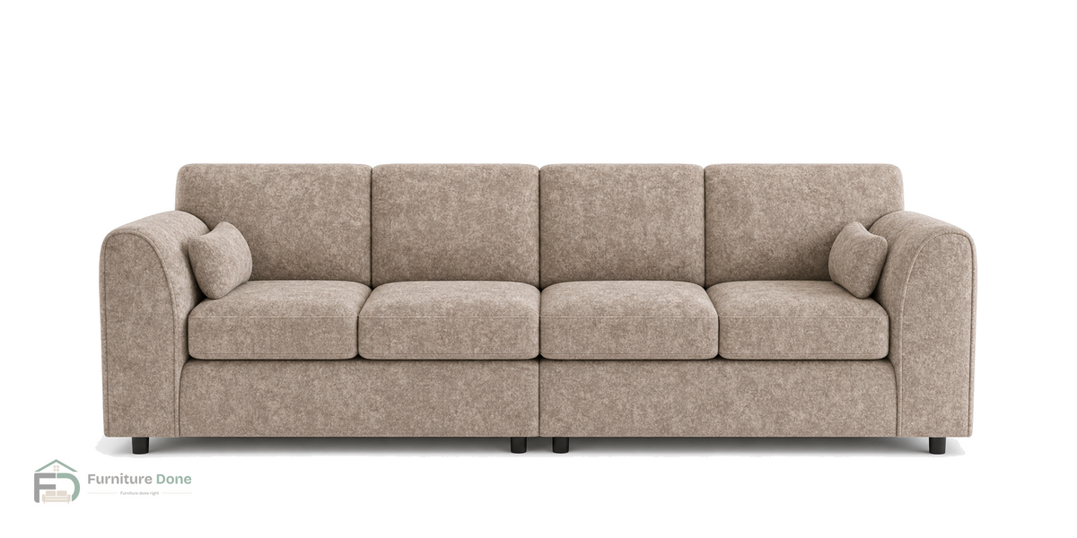 Chicago Full Back 4 Seater Sofa in Dapple Caramel — Furniture Done