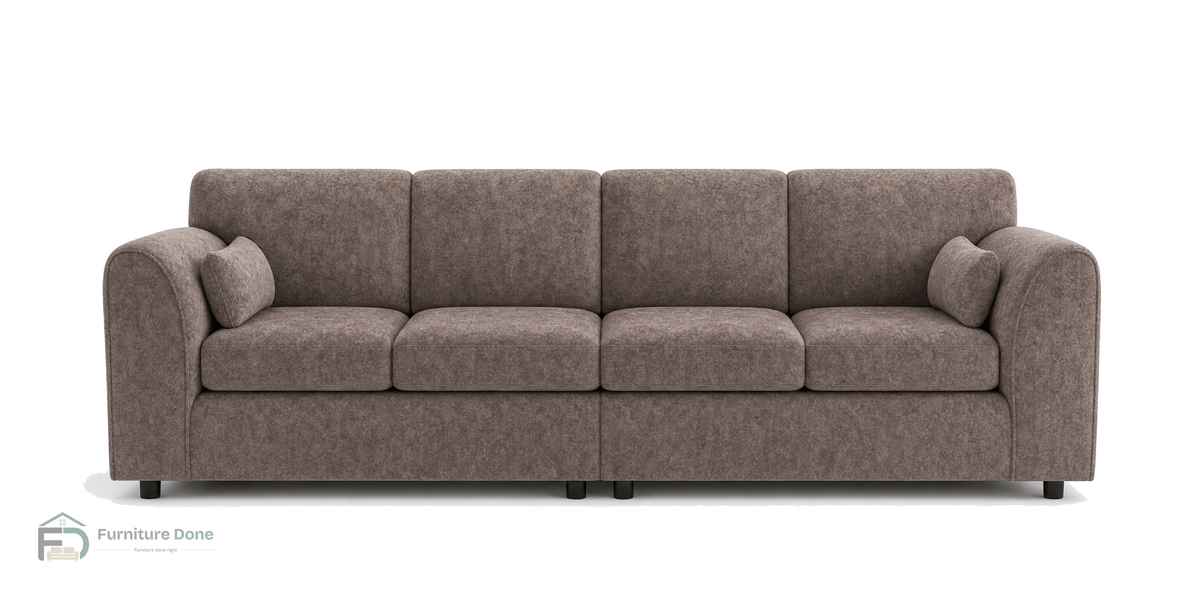 Chicago Full Back 4 Seater Sofa in Dapple Chocolate — Furniture Done