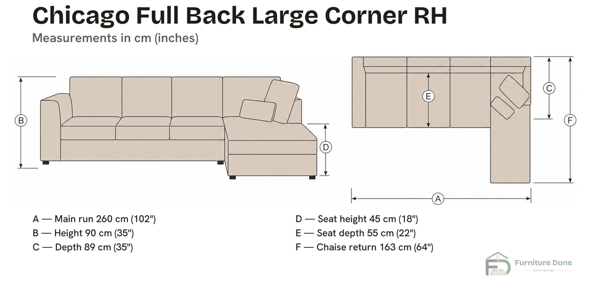 Large Corner — dimensions