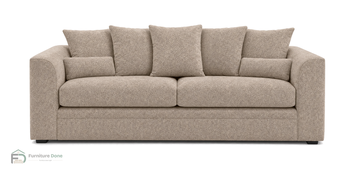 Chicago Scatter Back 3 Seater Sofa in Dapple Caramel — Furniture Done