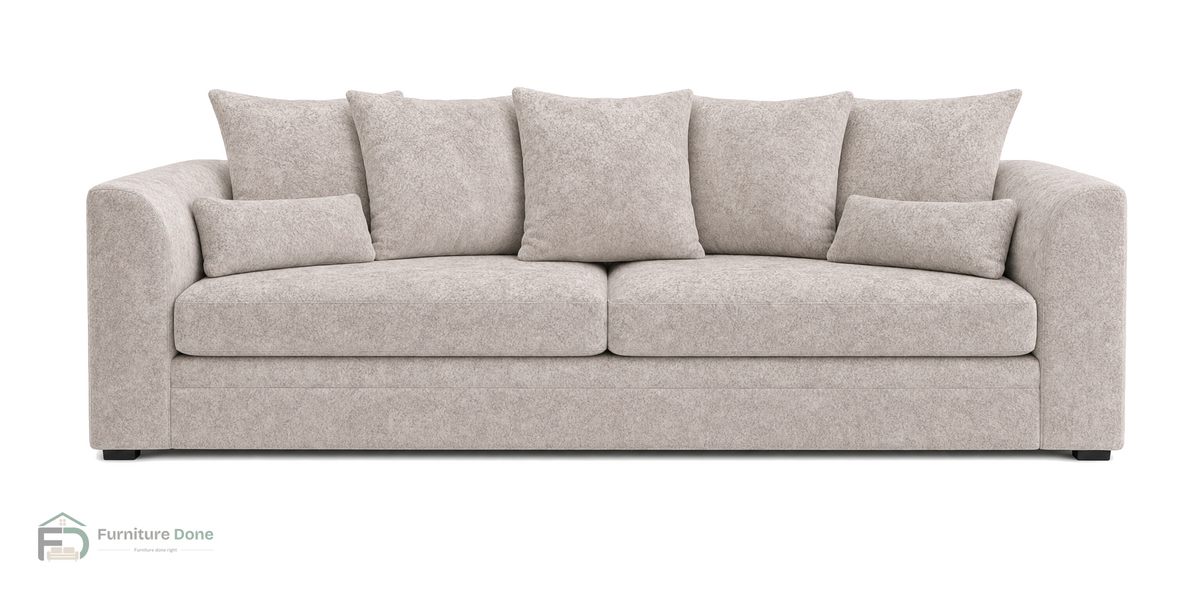 Chicago Scatter Back 3 Seater Sofa in Dapple Cream — Furniture Done