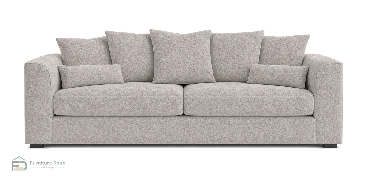 Chicago Scatter Back 3 Seater Sofa in Dapple Oatmeal — Furniture Done