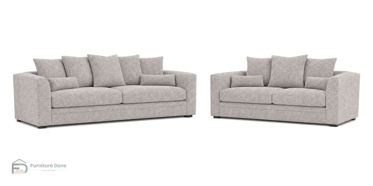 Chicago Scatter Back 3+2 Sofa Set in Dapple Oatmeal — Furniture Done