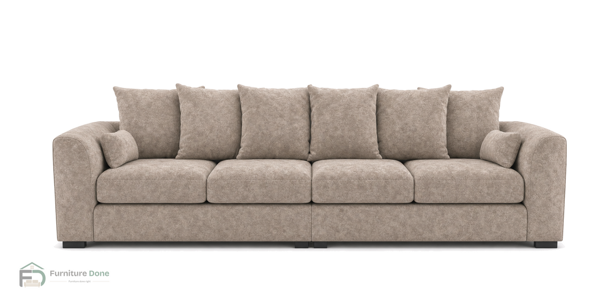 Chicago Scatter Back 4 Seater Sofa in Dapple Caramel — Furniture Done
