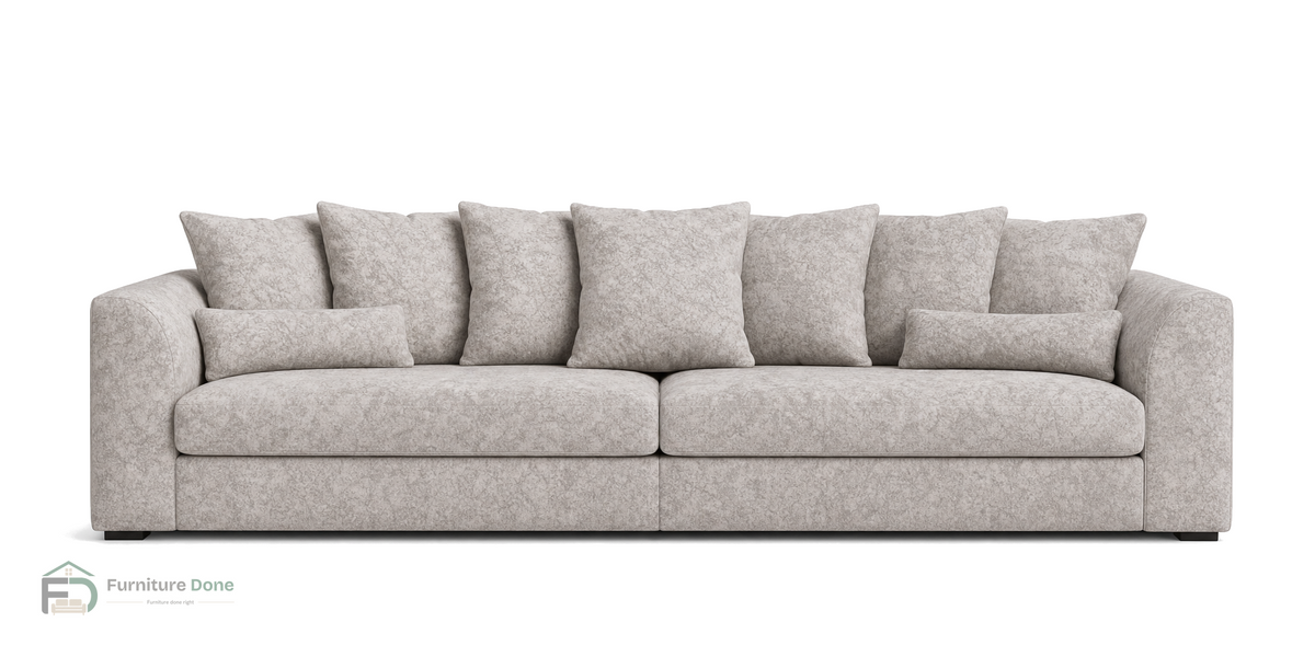 Chicago Scatter Back 4 Seater Sofa in Dapple Oatmeal — Furniture Done
