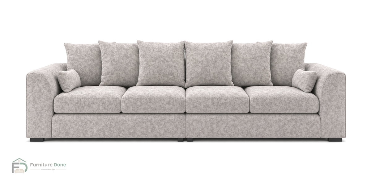 Chicago Scatter Back 4 Seater Sofa in Dapple Oatmeal — Furniture Done