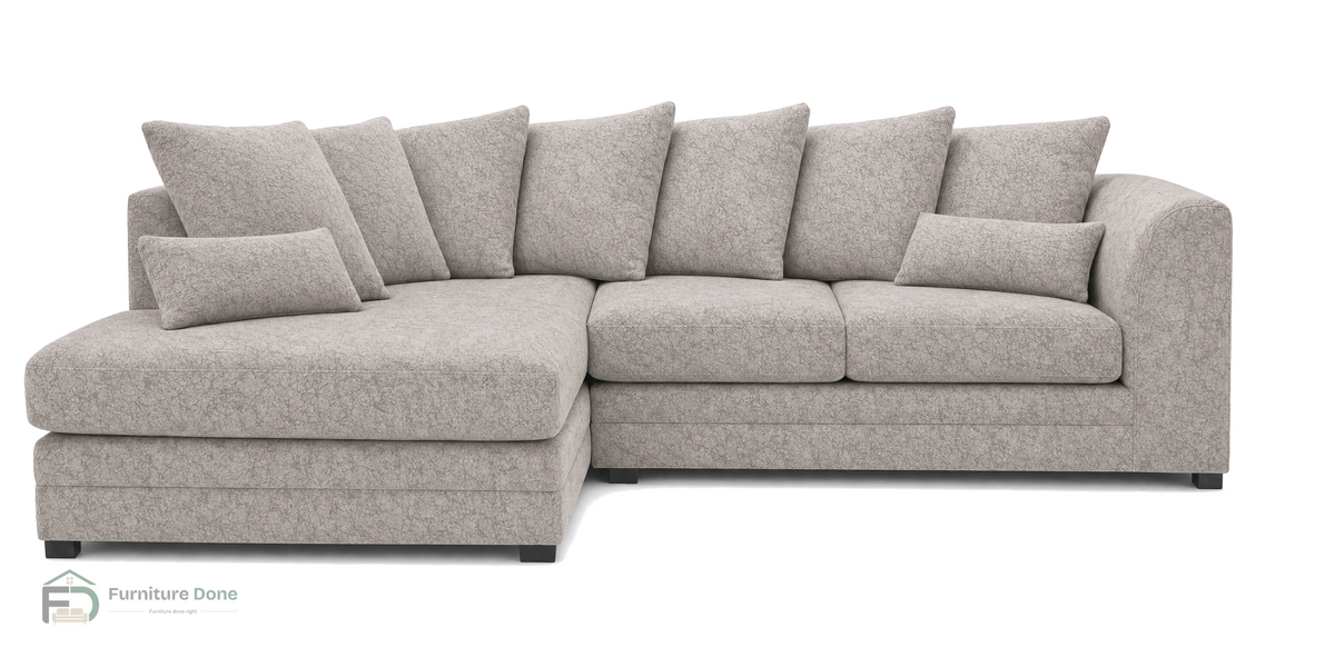 Chicago Scatter Back Corner Sofa LH in Dapple Oatmeal — Furniture Done