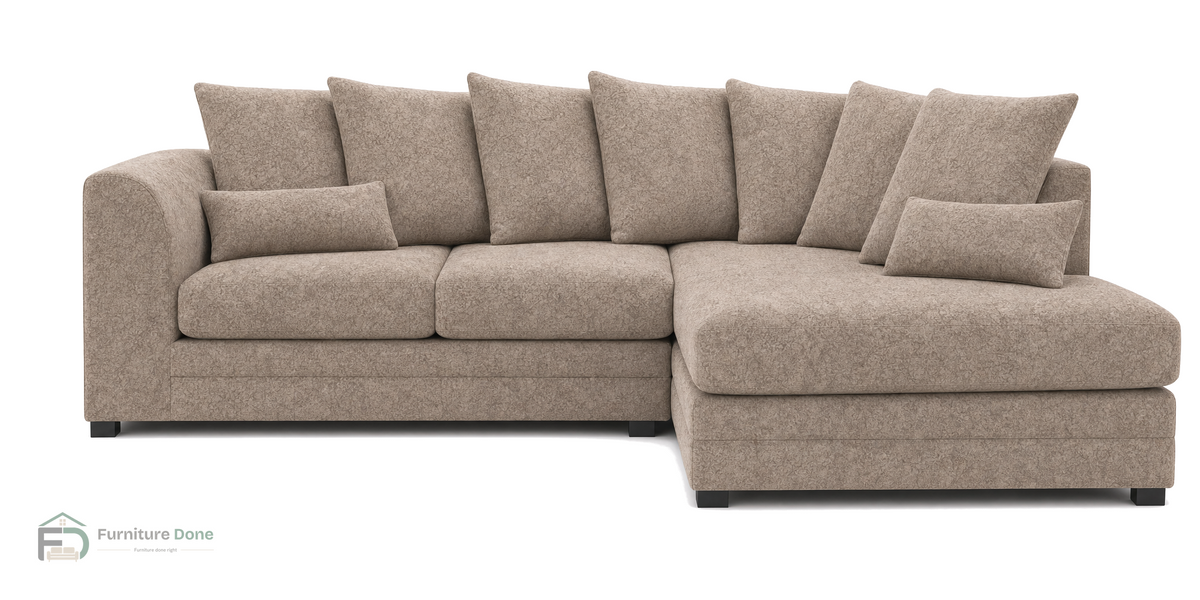 Chicago Scatter Back Corner Sofa RH in Dapple Caramel — Furniture Done