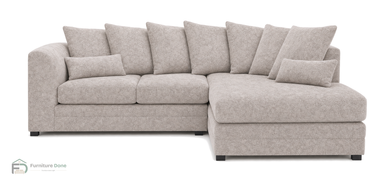 Chicago Scatter Back Corner Sofa RH in Dapple Cream — Furniture Done