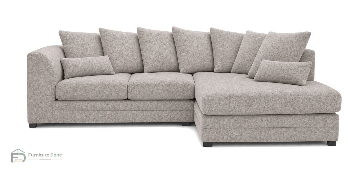 Chicago Scatter Back Corner Sofa RH in Dapple Oatmeal — Furniture Done