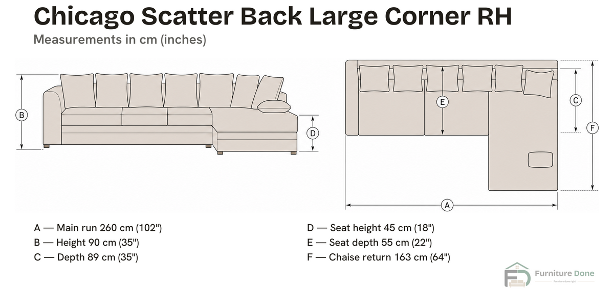 Large Corner — dimensions