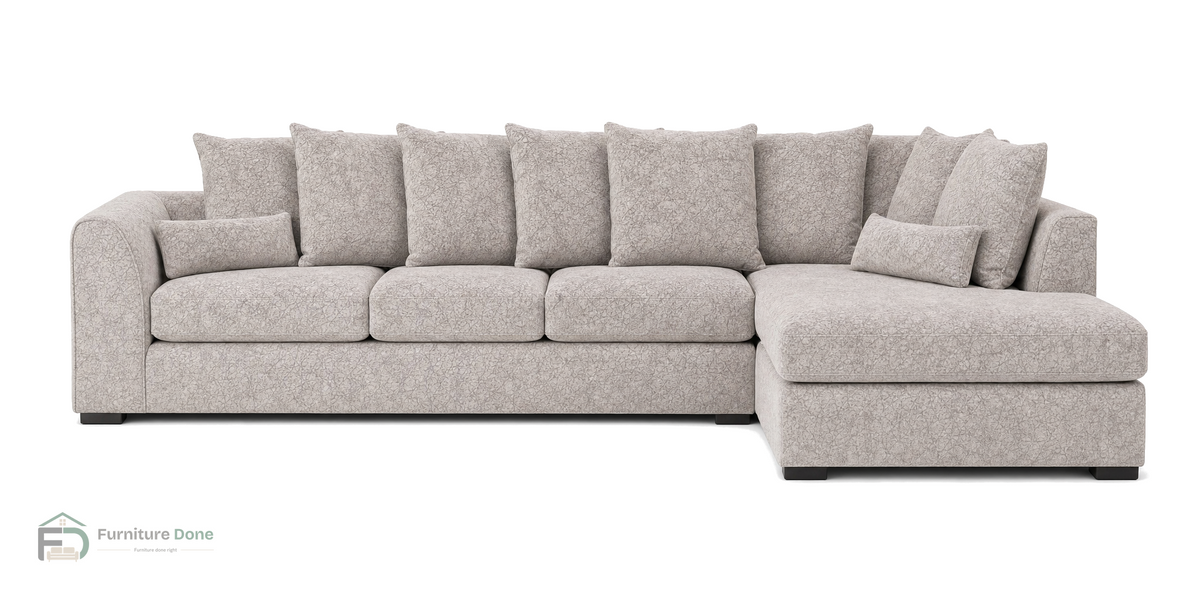 Chicago Scatter Back Large Corner Sofa RH in Dapple Oatmeal — Furniture Done