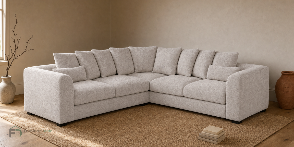 Chicago Scatter Back Symmetrical Sofa in Dapple Cream — Furniture Done