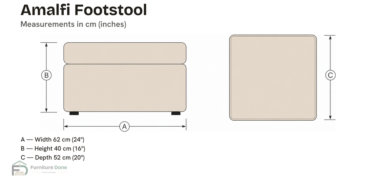Footstool — dimensions
