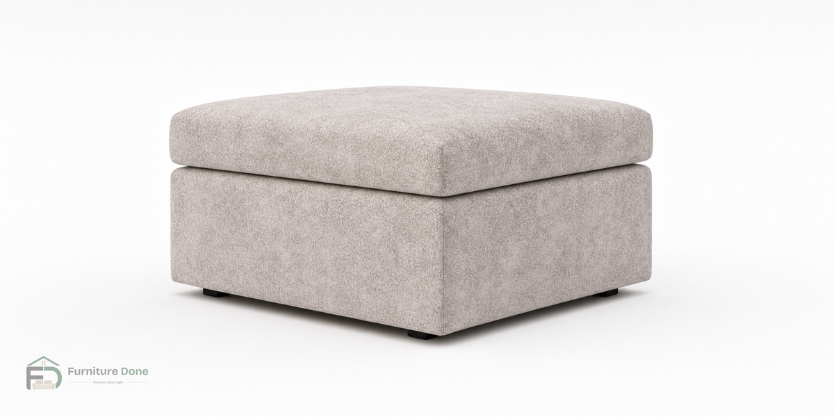 Footstool in Dapple Cream — Furniture Done
