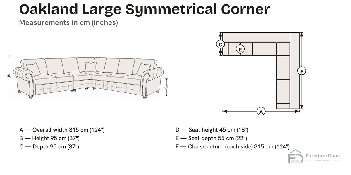 Large Symmetrical — dimensions