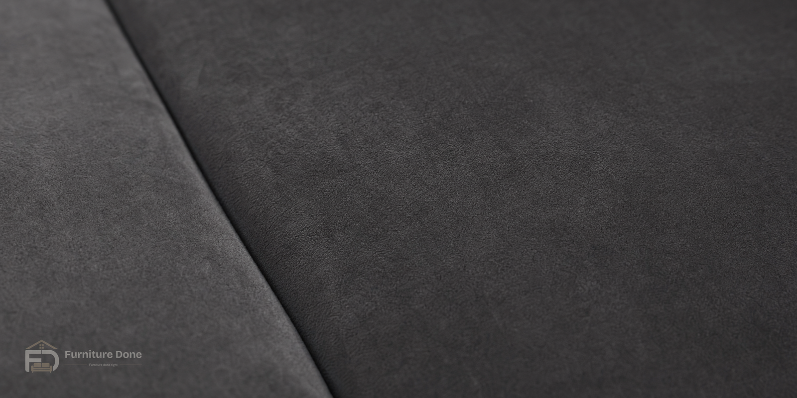 Plush Velvet Black fabric close-up — Furniture Done