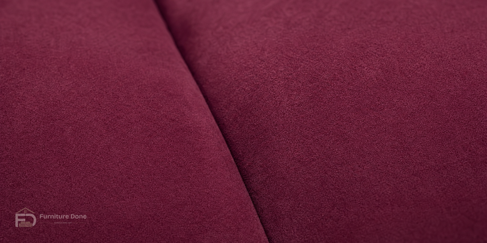 Plush Velvet Burgundy fabric close-up — Furniture Done