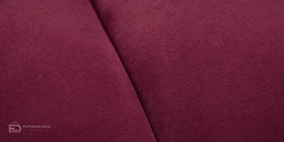 Plush Velvet Burgundy fabric close-up — Furniture Done