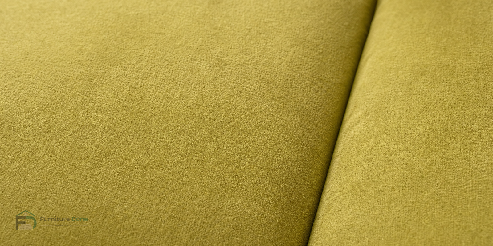 Plush Velvet Olive fabric close-up — Furniture Done