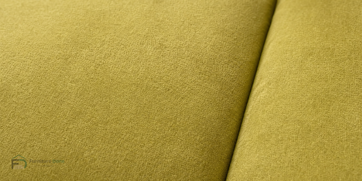 Plush Velvet Olive fabric close-up — Furniture Done