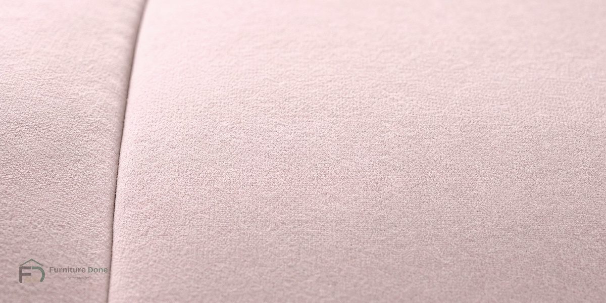 Plush Velvet Pink fabric close-up — Furniture Done