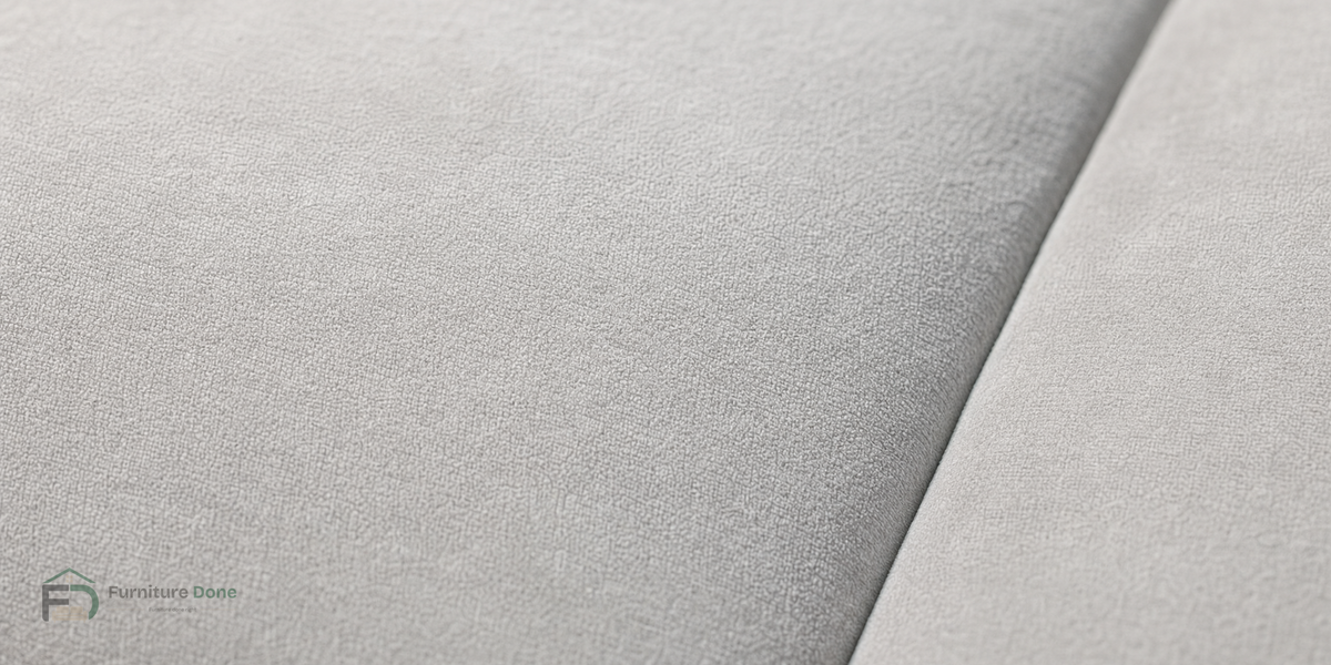 Plush Velvet Silver fabric close-up — Furniture Done