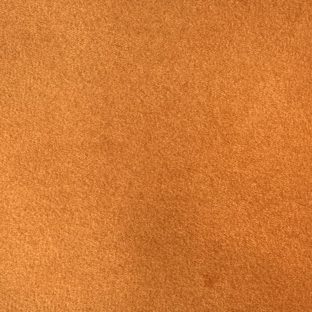 Plush Velvet fabric sample swatch in Burnt Orange