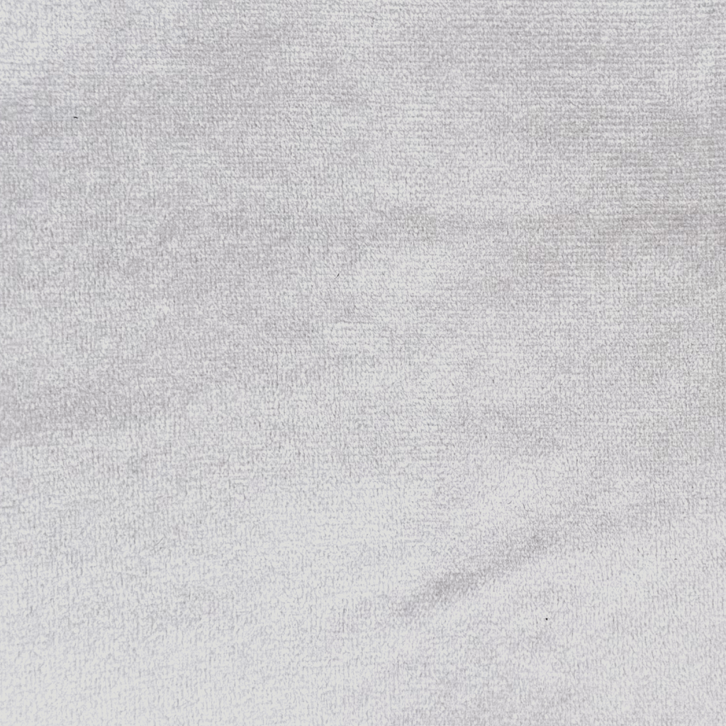 Plush Velvet fabric sample swatch in Silver