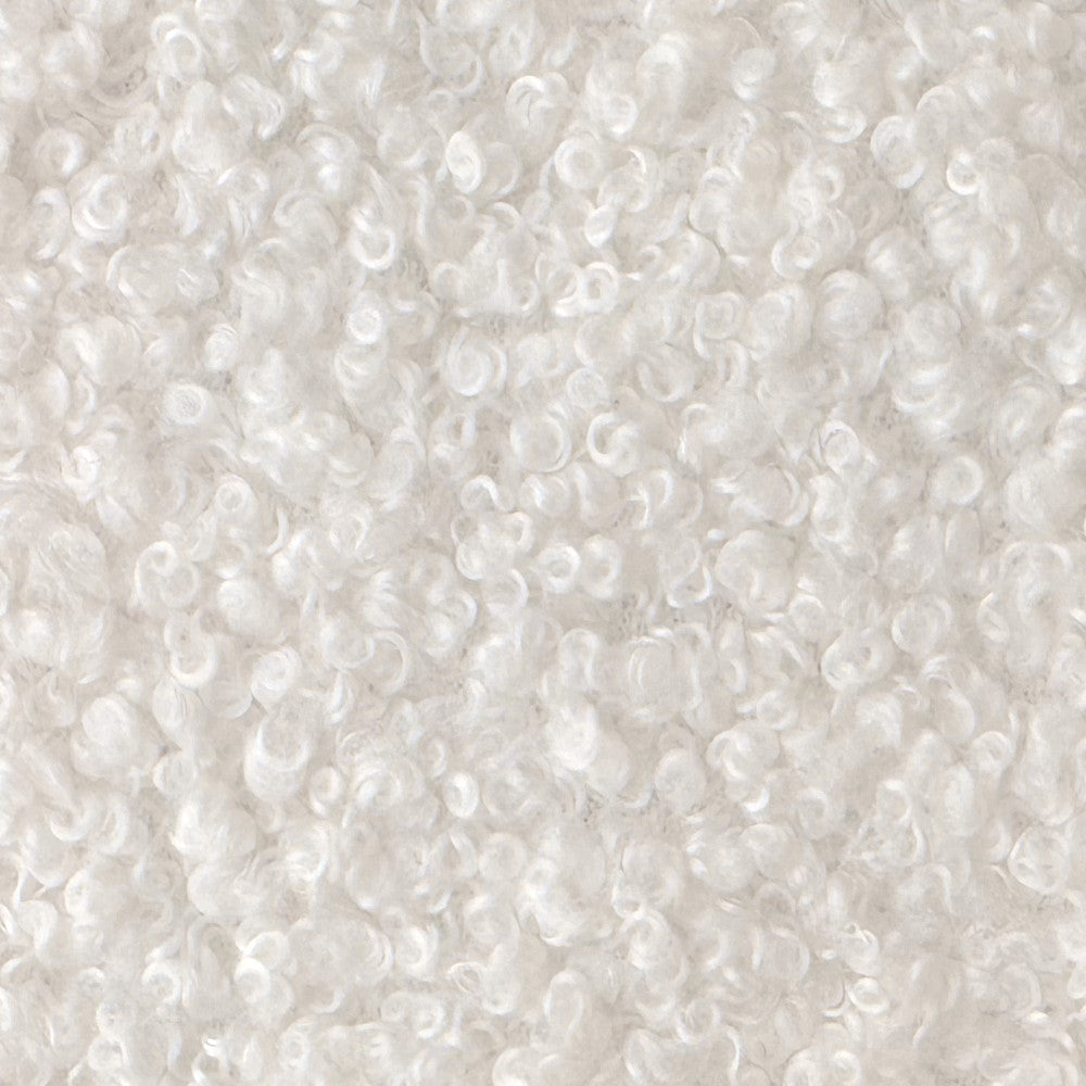 Teddy Bouclé — White — Fabric swatch