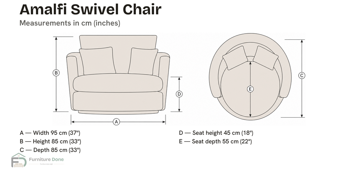 Swivel Chair — dimensions